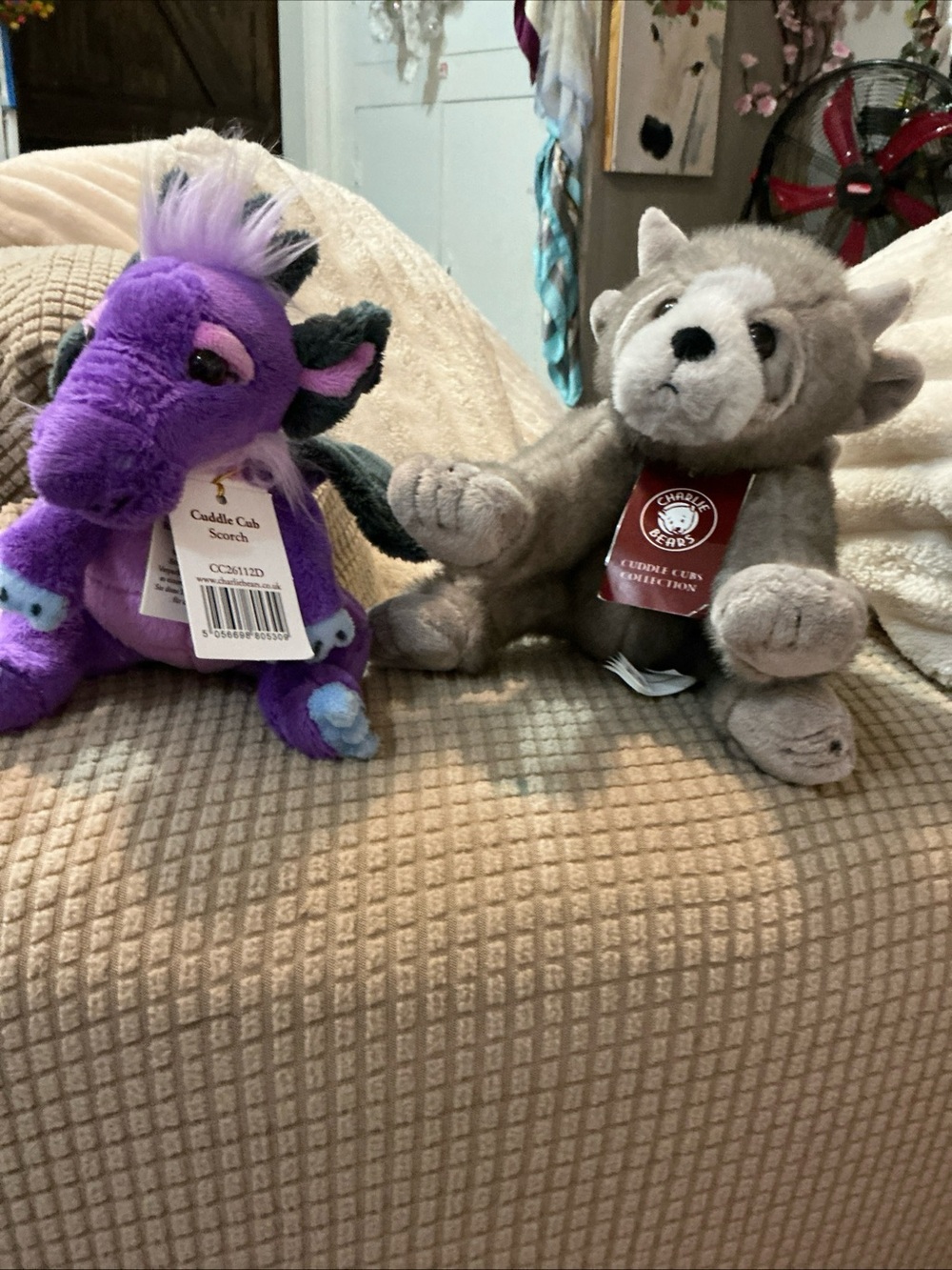 Lot of 2 cuddle cub Charlie bears, NWT